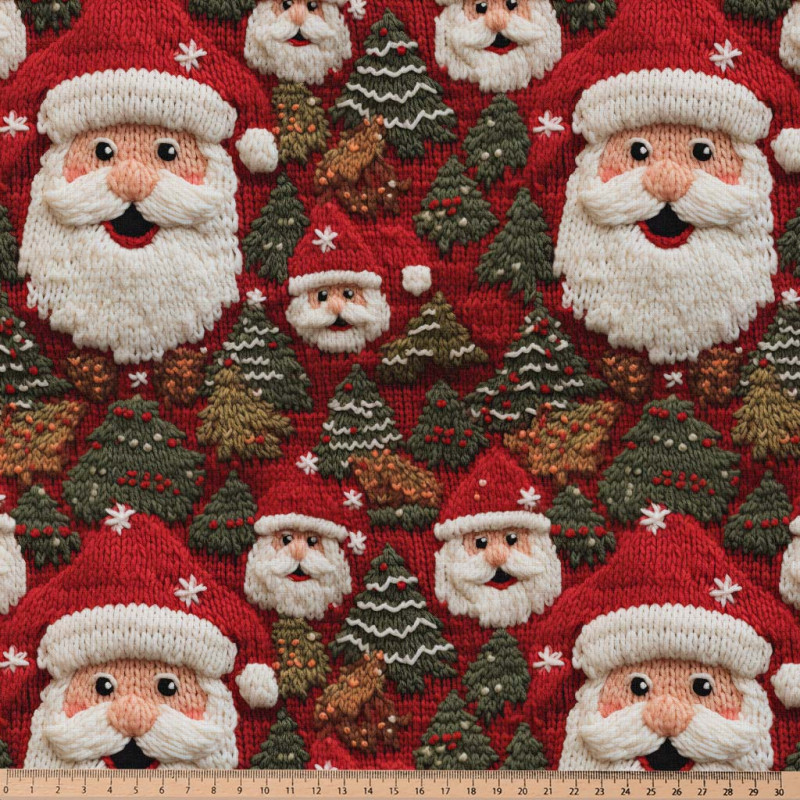Printed Cotton PERENOEL Red / Green